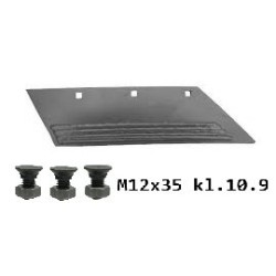 Lemiesz 20" lewy do dłuta SB56P napawany, 2x135mm  zam. ze śrubami