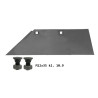 Lemiesz 18" lewy 215mm do dłuta(3364151) SB45 Lemken zam. ze śrubami