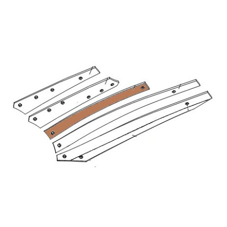 Listwa odkładni 2 BS40/BS42 lewa 677mm zam.
