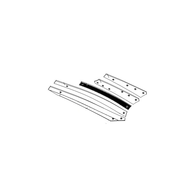 Listwa odkładni 2 BS40/BS42 prawa 677mm zam. ze śrubami
