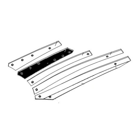 Listwa odkładni 1 BS/W lewa 561x120x10 zam. ze śrubami