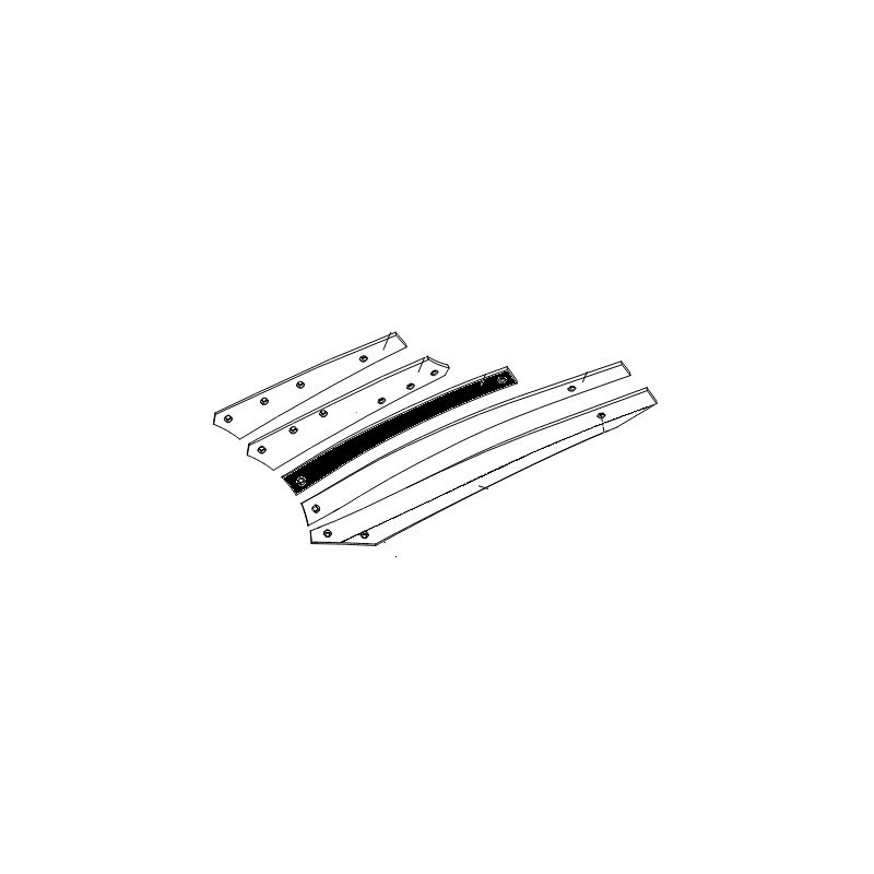 Listwa odkładni 2 BS40/BS42 lewa 677mm zam. ze śrubami