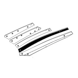 Listwa odkładni 3 BS40/BS42 lewa 950mm zam. ze śrubami