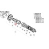 Tarczka cierna 6005019230, 156,5X110X2,9 Z6