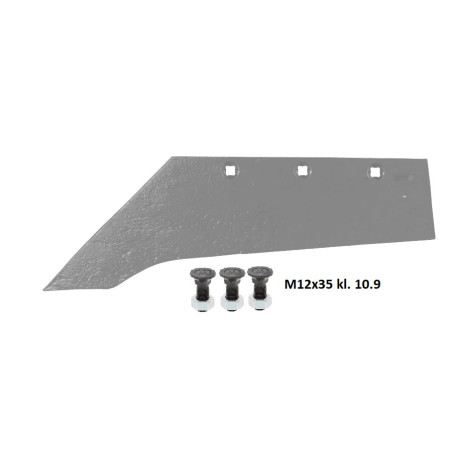 Lemiesz dziobowy 105/105 370mm lewy M22S zam. ze śrubami