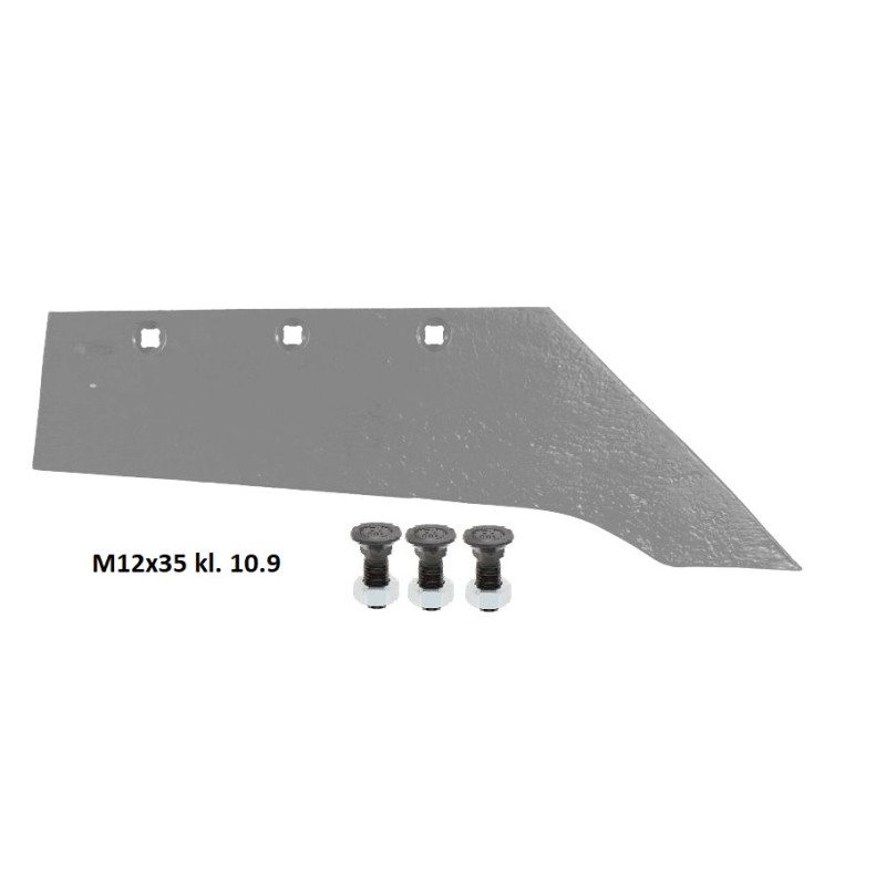 Lemiesz dziobowy 105/105 370mm prawy M22S zam. ze śrubami
