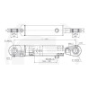 Siłownik hydrauliczny CJ2F 80/45-200 ZN UE2-80W