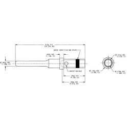 Konektor DS16  męski fi1,6/3,3 lutowany