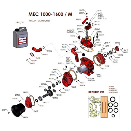 BME1 Obudowa pompy MEC 1600