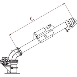 Działko obrotowe 4" hydr