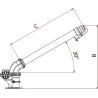 Hydrauliczne działko obrotowe 4" reg.
