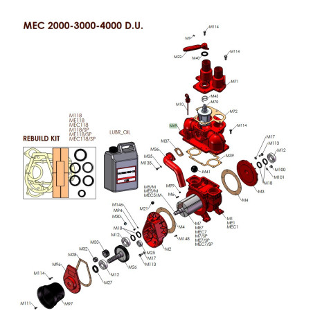 M69 Korpus górny BP MEC/DU 2000-4000