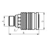 Szybkozłącze gniazdo CPV 1/2" gwint zewnętrzny M22x1.5 15L