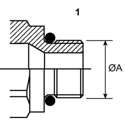 Szybkozłącze gniazdo CPV 1/2" gwint zewnętrzny M22x1.5 15L