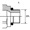 Szybkozłącze gniazdo CPV 1/2" gwint zewnętrzny M22x1.5 15L