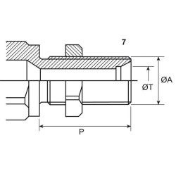 Szybkozłącze gniazdo CPV 1/2" gwint zewnętrzny M22x1.5 15L