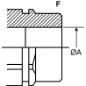 Szybkozłącze gniazdo CPV 1/2" gwint zewnętrzny M22x1.5 15L