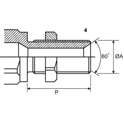 Szybkozłącze gniazdo CPV 1/2" gwint zewnętrzny M22x1.5 15L