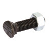 Śruba płużna redlicy M10x38 mm z nakrętką