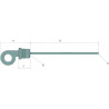 AM106 Miarka poziomu oleju 130 mm 