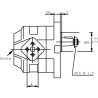 Silnik hydrauliczny KM 30.51R0-84E4-LED/ED