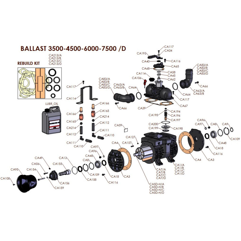 CA5D-H/A Wirnik - BALLAST 3500/D-H  