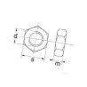 Nakrętka drobnozwojna kl. 8 ocynk , M30x2