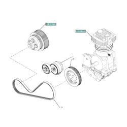 Napinacz paska sprężarki 87300104 CNH