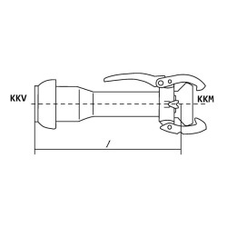 Złączka redukcyjna KKM/KKV 3"-2,5"(89/70)