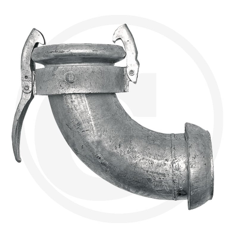 Kolanko 90°, złącze męskie 6" i żeńskie ocynkowane ogniowo