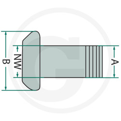 Wtyk 5″ z gwintem zew. 5″