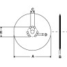 Talerz brony 460x6/22 -18" 5x112-D12,5 Kverneland / Accord 9000353951005