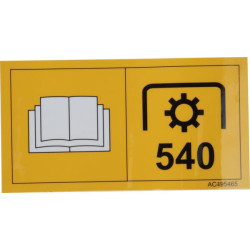 Naklejka 540 obr./min