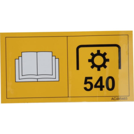 Naklejka 540 obr./min