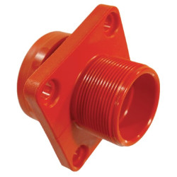 Kołnierz przyłączeniowy 1-1/4" gwint zwenętrzny do króćca na wąż, kwadrat 55 mm