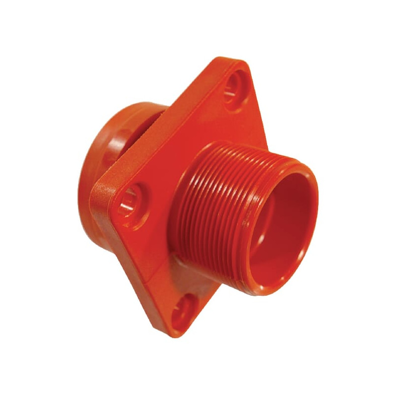 Kołnierz przyłączeniowy 1-1/4" gwint zwenętrzny do króćca na wąż, kwadrat 55 mm