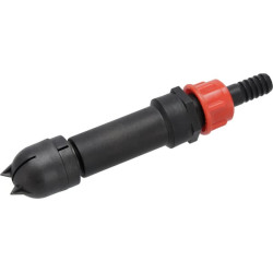 Dysza rotacyjna, 3 stopniowa z gwintem zewnętrznym 1/2" + króciec na wąż 13 mm
