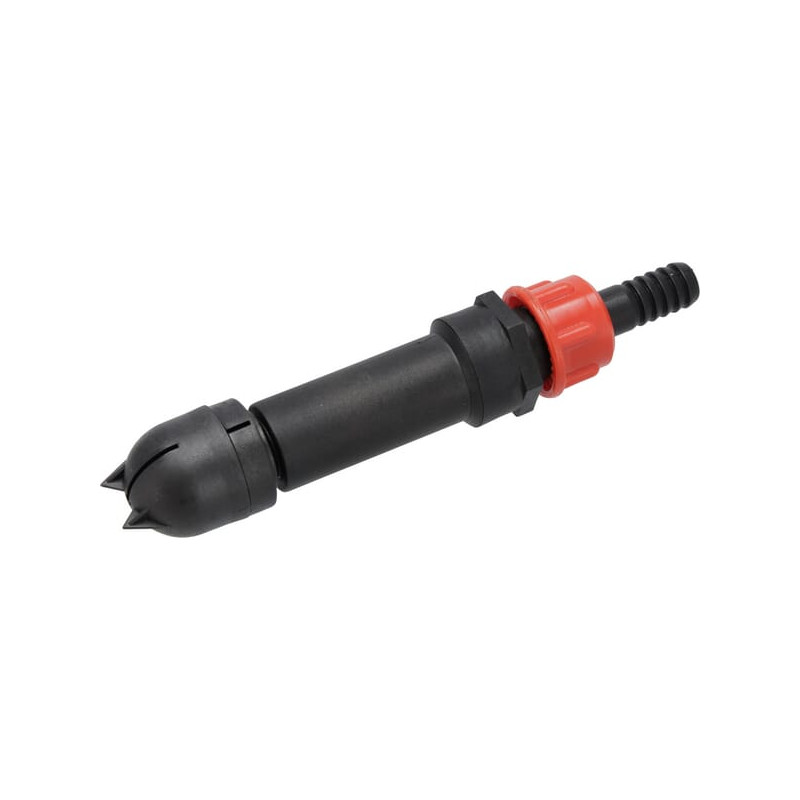 Dysza rotacyjna, 3 stopniowa z gwintem zewnętrznym 1/2" + króciec na wąż 13 mm