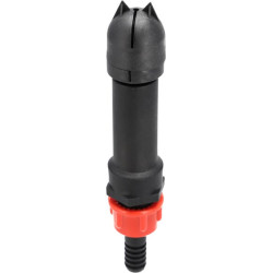 Dysza rotacyjna, 3 stopniowa z gwintem zewnętrznym 1/2" + króciec na wąż 13 mm