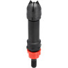 Dysza rotacyjna, 3 stopniowa z gwintem zewnętrznym 1/2" + króciec na wąż 13 mm
