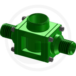 Durchflussmesser Gehäuse AG 3/4" passend für Rapid-Check  ohne Turbinenaggregat und ohne Sensor