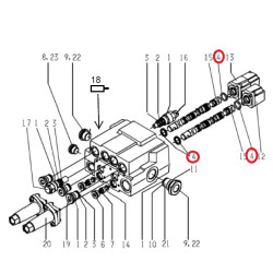 Zestaw uszczelnień 10039 wew.15,2x20,1x3,4