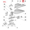 Listwa odkładni C lewa VIS/30 1067/96-003/0