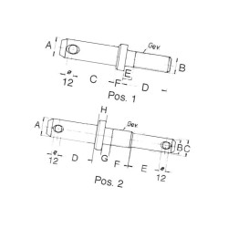 Sworzeń do maszyn, 19 mm 1380302510 Steel-Power 5700030142279