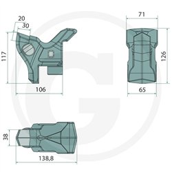 ENDURANCE CARBIDE Młotek narzędziowy typ „G/3”