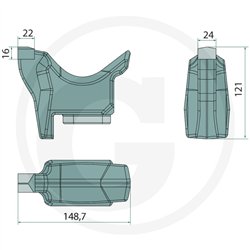 ENDURANCE Carbide Młotek narzędziowy Typ „A/3/HD“