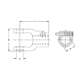 Widłak serii 2600, krzyżak 42x104, 1i3/8 Z6 320801Z zam.