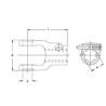 Widłak AG serii 2200, krzyżak 24x61, 1i3/4"-6