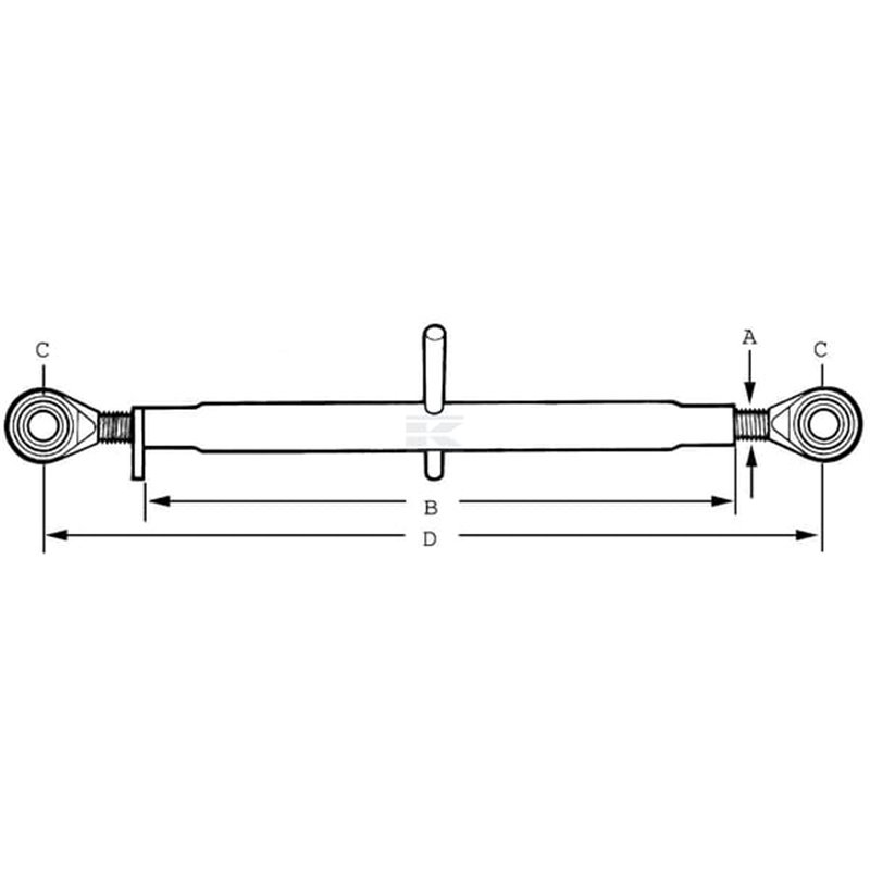 Łącznik 2/2 1i1/8" 640-840mm