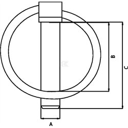 Zawleczka zabezpieczająca, 4,5 x 41 mm